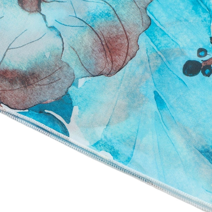 Damen transparenter Strandoberteil mit floralem Muster Echo Archiv