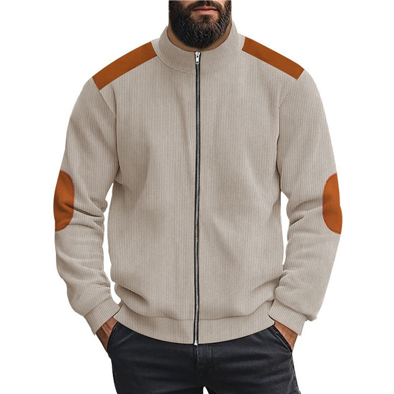 Herren Sportliche Zip-Jacke mit Taschen Echoarchiv