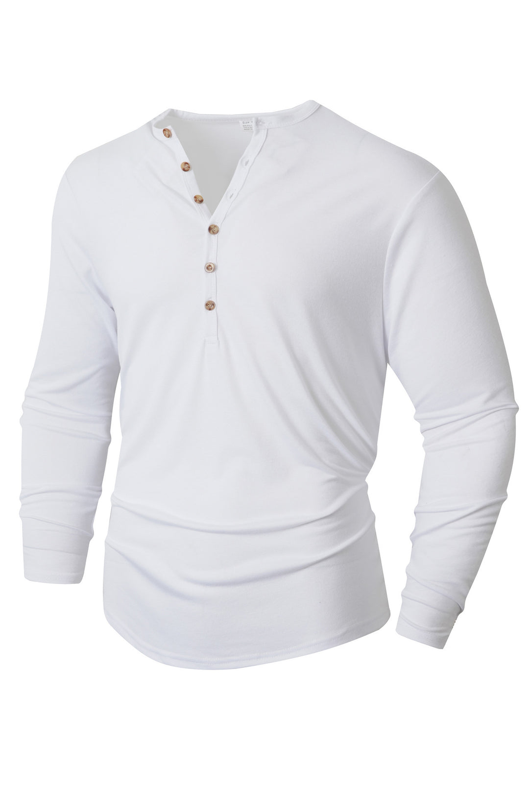 Herren Langarmshirt mit Knopfleiste Echoarchiv
