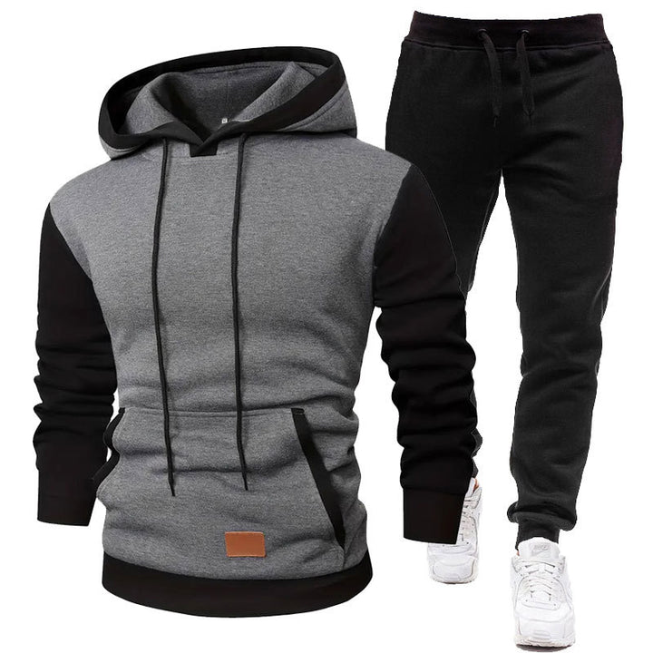 Herren Sportliches Hoodie- und Jogginghosen-Set Echoarchiv