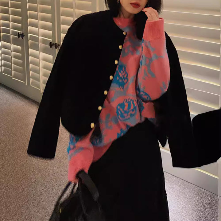 Damen Gemusterte Steppjacke Echoarchiv