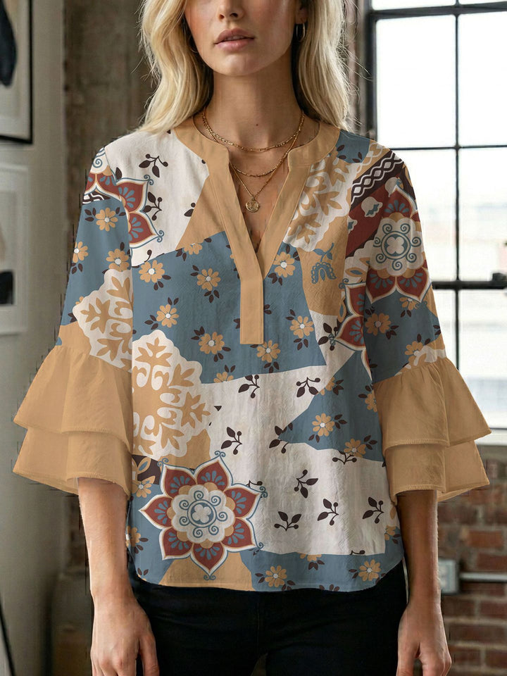Damen Bluse mit wunderschönen floralem Design Echo Archiv