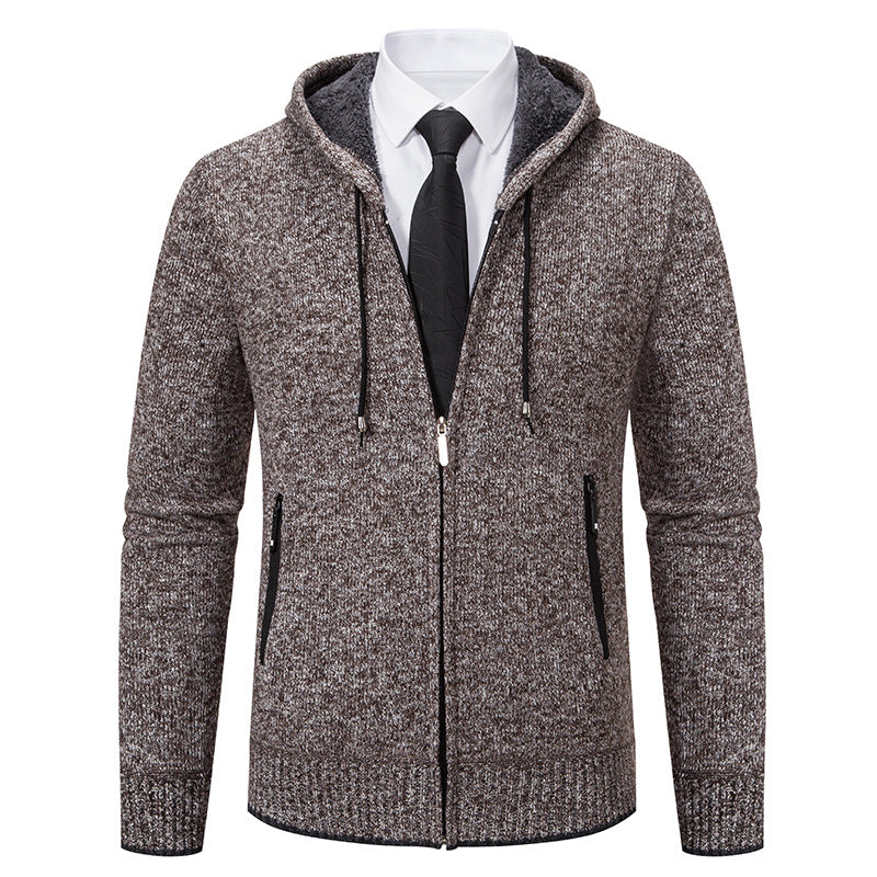 Herren Kapuzenjacke mit softem Fleece-Futter und eleganten Details Echoarchiv