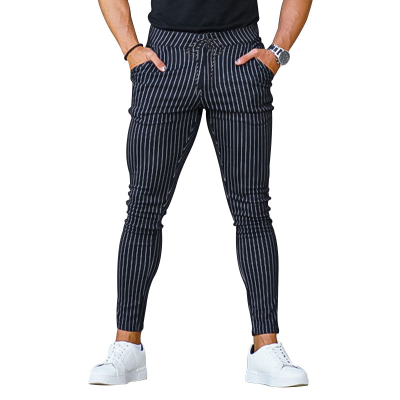 Herren modische Stretch-Jeans im Streifenlook Echoarchiv