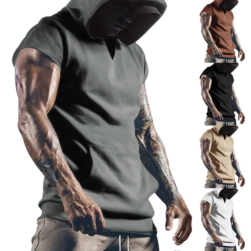 Herren Sportliches Kurzarm-Hoodie Echoarchiv