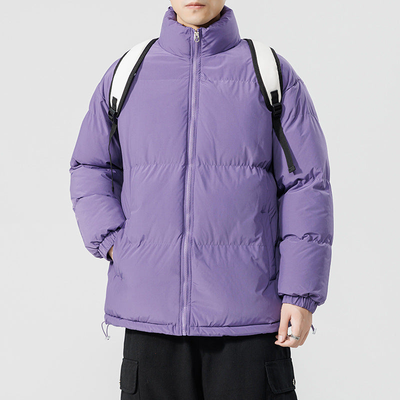 Herren gesteppte Funktionsjacke mit hohem Kragen und isolierendem Innenfutter Echoarchiv