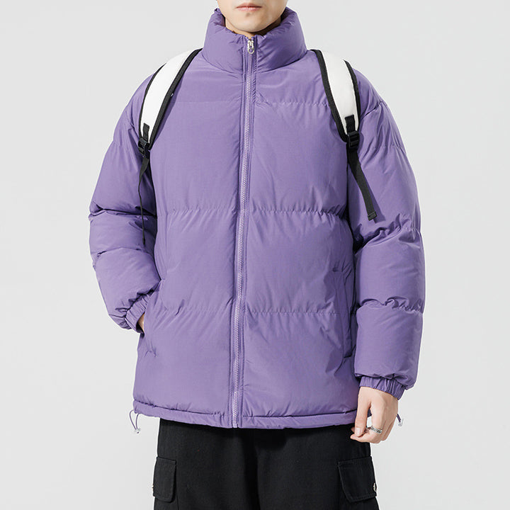 Herren gesteppte Funktionsjacke mit hohem Kragen und isolierendem Innenfutter Echoarchiv