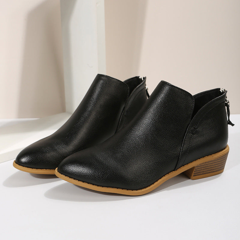 Damen nan spitz zulaufende Schlupf-Ankleboots mit kleinem Blockabsatz und ergonomischem Komfortfußbett Echo Archiv
