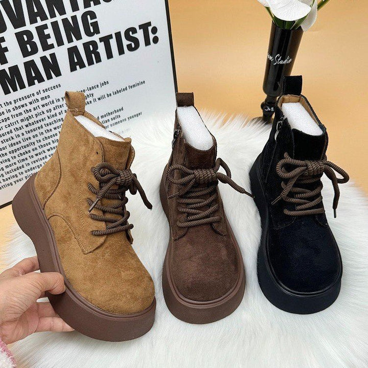 Damen Modische und bequeme Schnürstiefeletten Echo Archiv