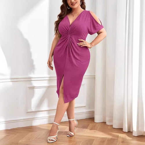 Damen Wickelkleid mit raffiniertem V-Ausschnitt und Trend-Details Echo Archiv