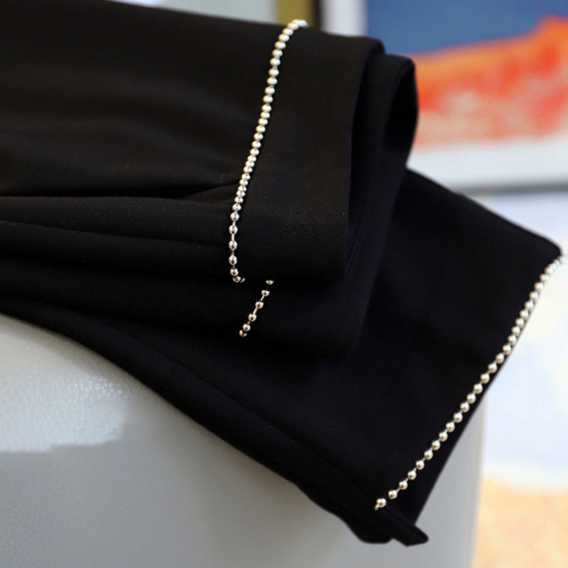 Damen Elegante undmodische Bundfaltenhose Echoarchiv