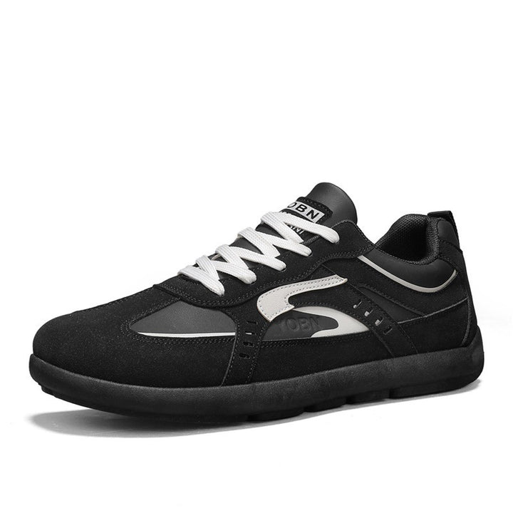 Herren urbaner Retro-Sneaker mit Veloursoptik, gedämpfter Zwischensohle und verstärkter Zehenkappe – Norré