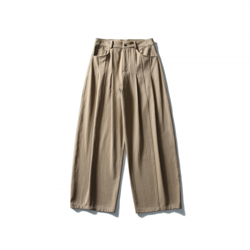 Damen Weite hochtaillierte Culotte-Hose mit Bundfalten und Eingrifftaschen Echo Archiv