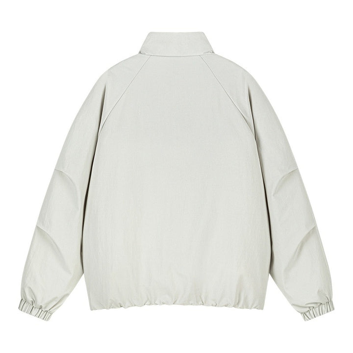 Herren Leichte Oversize Freizeitjacke mit Stehkragen, elastischem Saum und kontrastseiteneinsätzen Echoarchiv