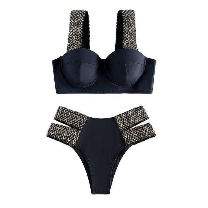Damen Balconette-Bikini mit modischen Details Echo Archiv