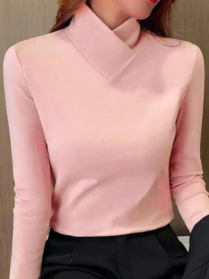 Echoarchiv | Eleganter Rollkragenpullover Mit Hohem Kragen