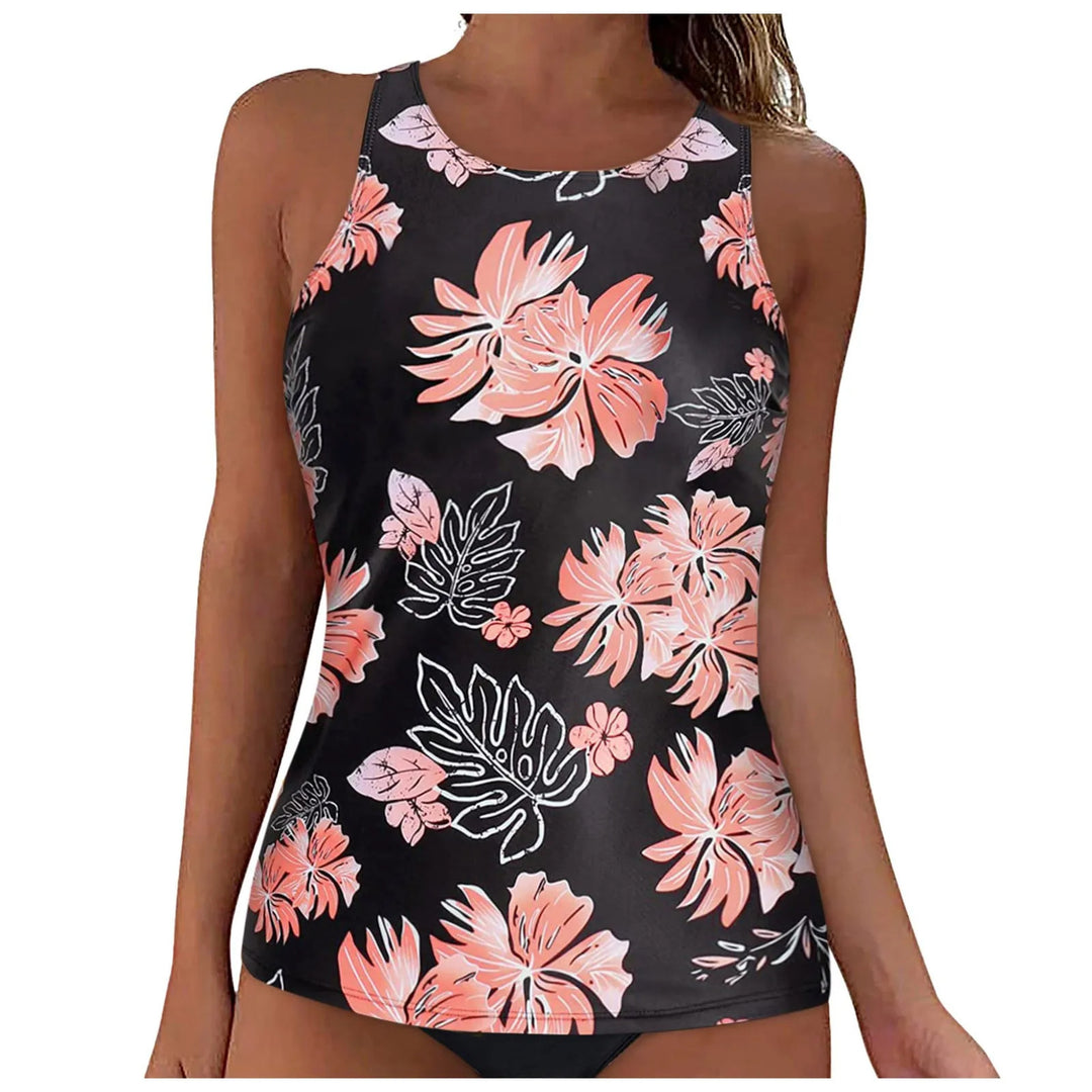 Damen Sportliches Tankini-Oberteil mit modischem Rückenausschnitt Echo Archiv