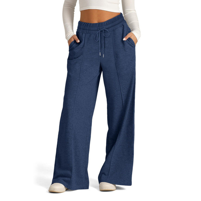 Damen nan weite Sweatpants mit hohem Bund und Tunnelzug Echo Archiv