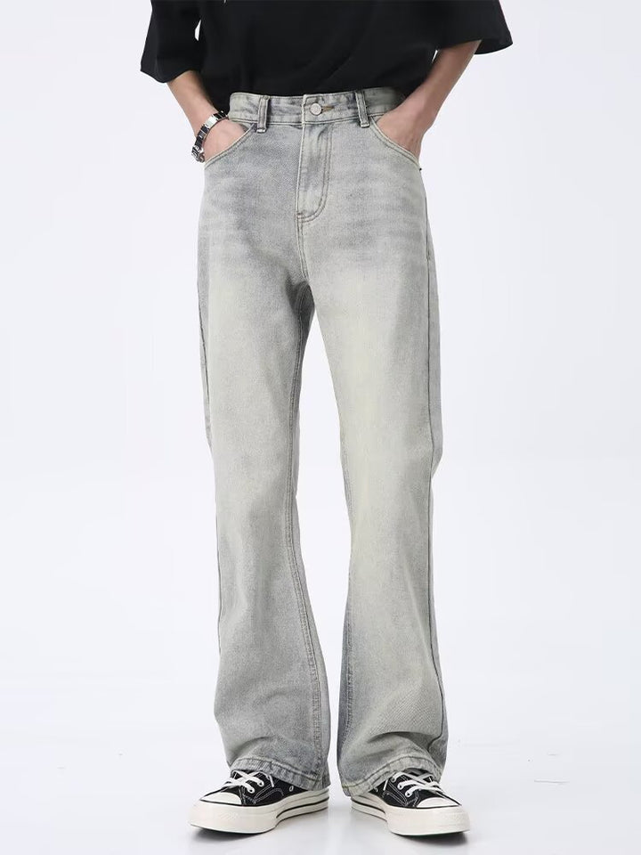 Herren Lässige Hochtaillierte Jeans Echoarchiv