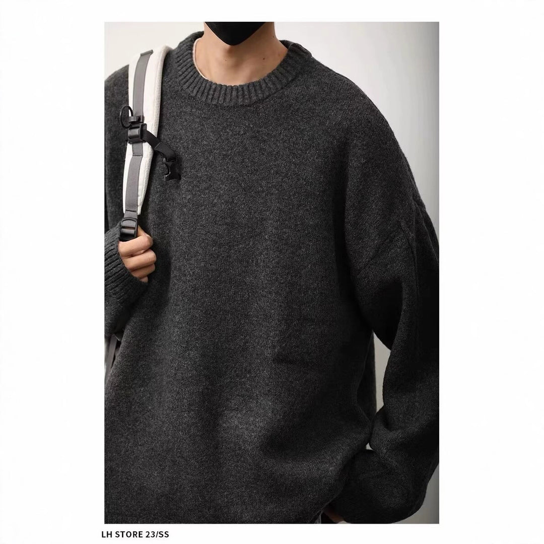 Damen Klassischer Rundhals-Pullover Echoarchiv