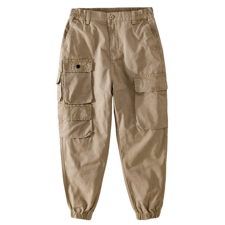Herren Utility-Cargo-Jogger mit verstärkten Beintaschen und elastischem Knöchelbund Echoarchiv