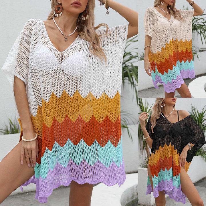 Damen luftiger Häkel-Strandüberwurf Echo Archiv