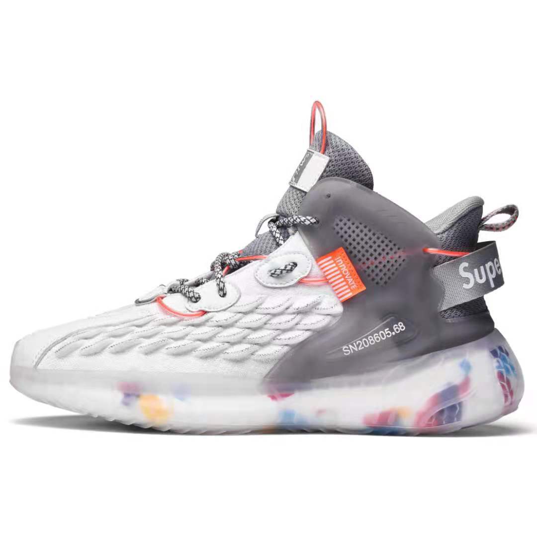 Unisex nan hoher Strick-Sneaker mit transluzenter Dämpfungssohle und TPU-Fersenstabilisator Echo Archiv