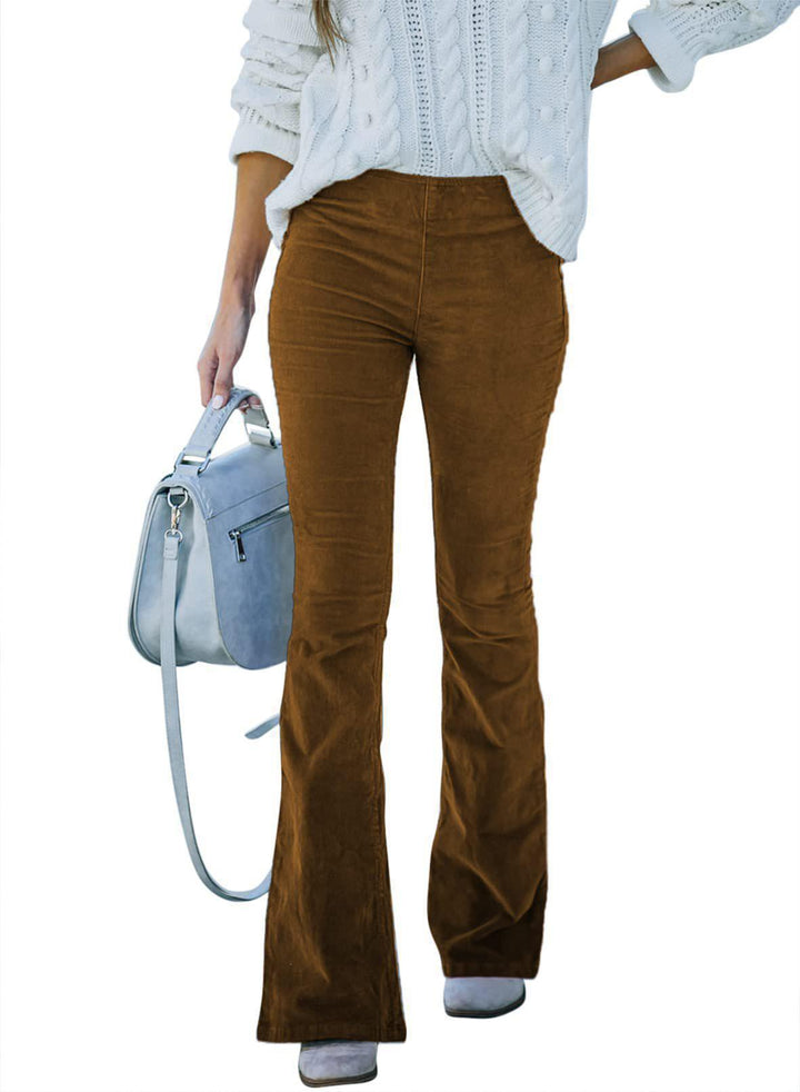 Damen Samt-Flared-Hose Echoarchiv