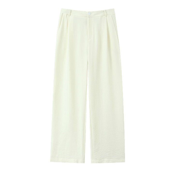 Damen Leicht fallende Highwaist Palazzohose mit weitem Bein und Bügelfalte Echo Archiv