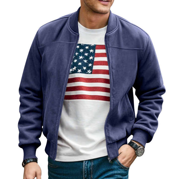 Herren stylische Bomberjacke mit praktischen Taschen und weichem Innenfutter Echoarchiv