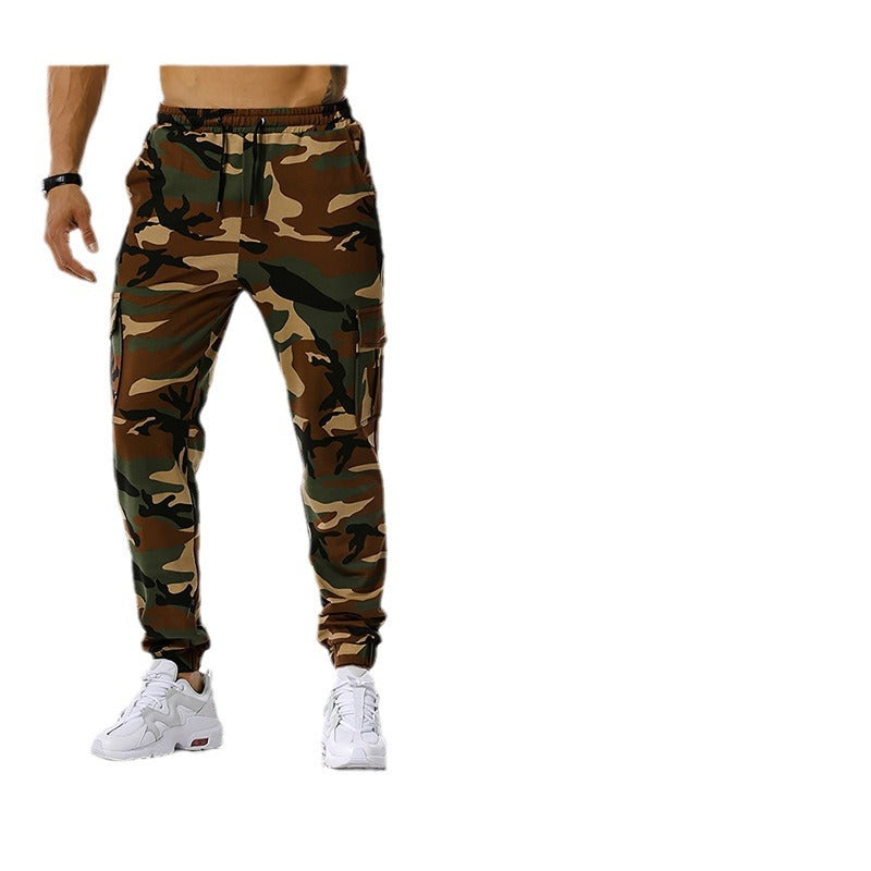 Herren Camouflage Cargo-Hose mit elastischem Bund und praktischen Seitentaschen Echoarchiv