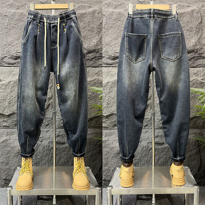 Herren Modische Ripped Jeans mit kreativen Patches Echoarchiv 1788342369