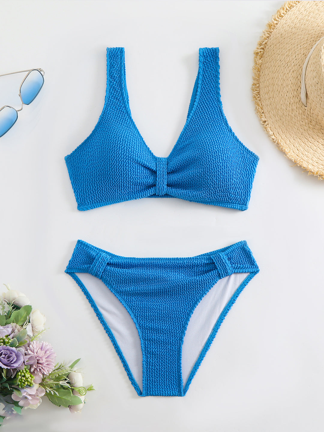 Damen Strandbikini-Set mit stylischem Wellenmuster Echo Archiv