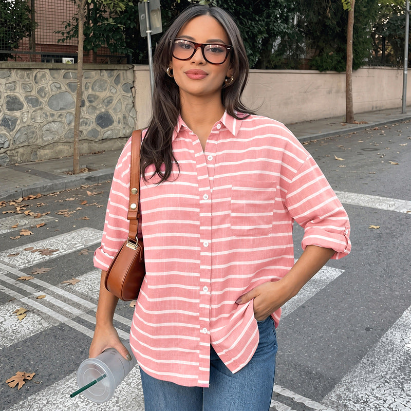 Damen Stylische Streifenbluse Echo Archiv