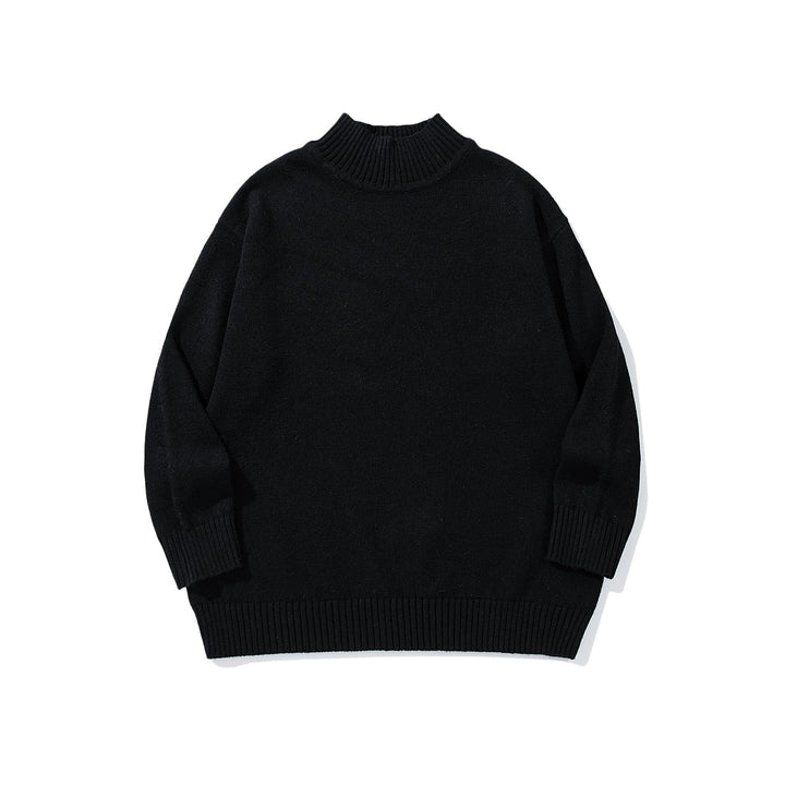 Unisex Oversize-Troyer-Pullover mit kurzem Stehkragen und breiten Rippenbündchen Echoarchiv