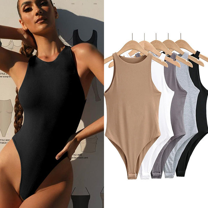 Damen Elegantes ärmelloses Stretch-Top Echo Archiv