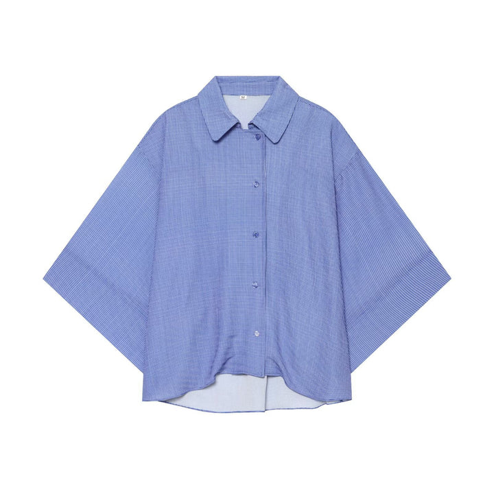 Damen Oversize-Bluse mit kastigem Schnitt und kurzen Fledermausärmeln Echo Archiv
