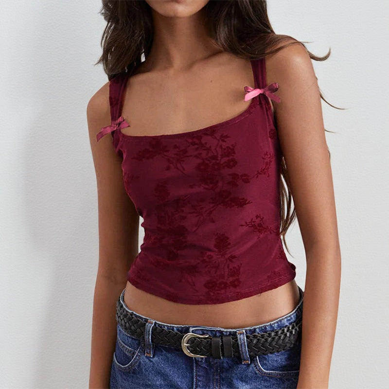 Damen Blumendesign Crop-Top Echo Archiv