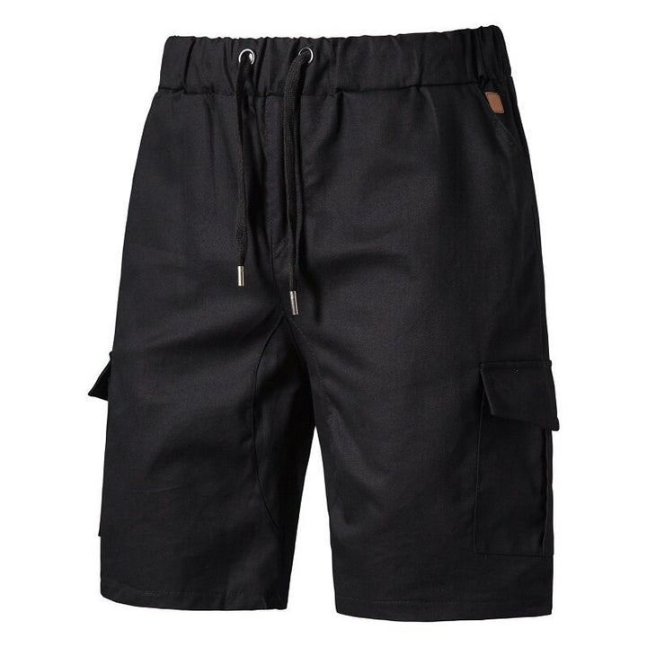 Herren lockere Cargo-Shorts mit praktischen Taschen und elastischem Bund Echoarchiv