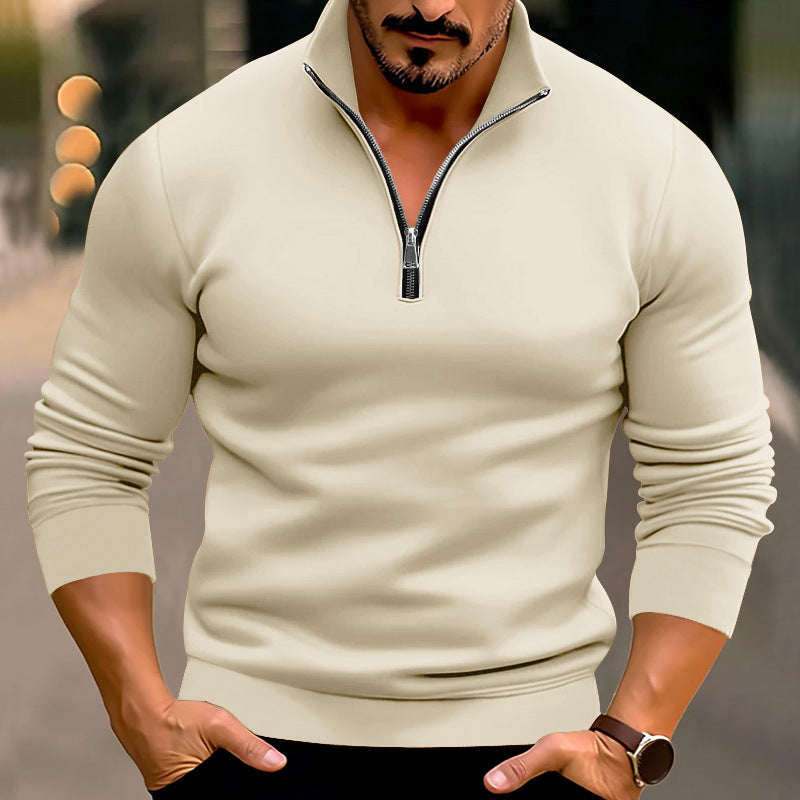 Herren Sweatpullover mit halbem Reißverschluss Echoarchiv