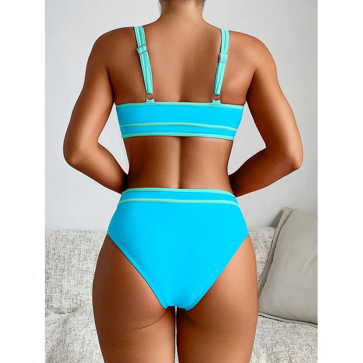 Damen Hochgeschnittener Sport-Bikini mit modischen Details Echo Archiv