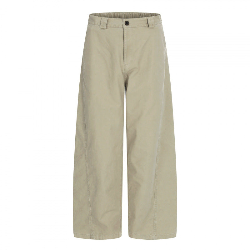 Damen Weite Cropped-Hose mit hoher Taille und geradem Bein Echo Archiv