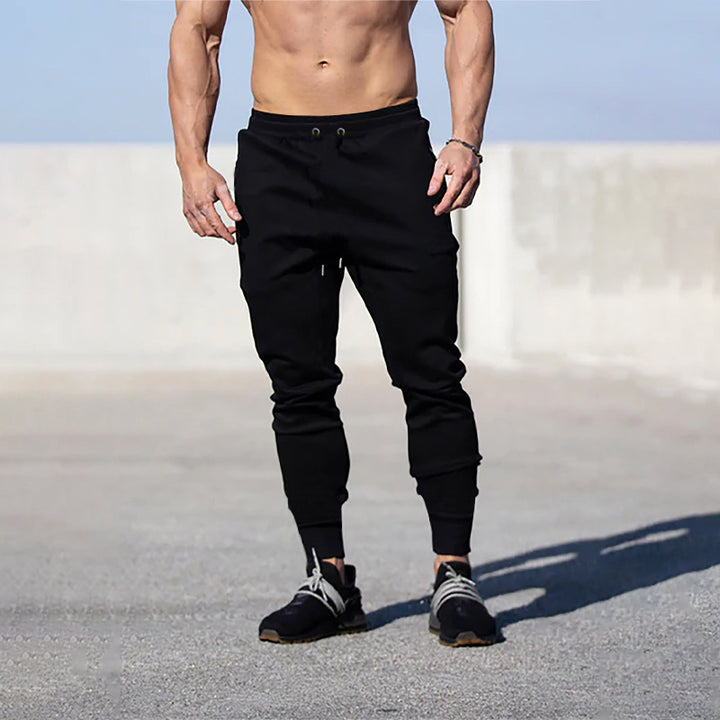 Herren Slim-Fit Jogginghose mit elastischem Bund und Rippbündchen Echoarchiv