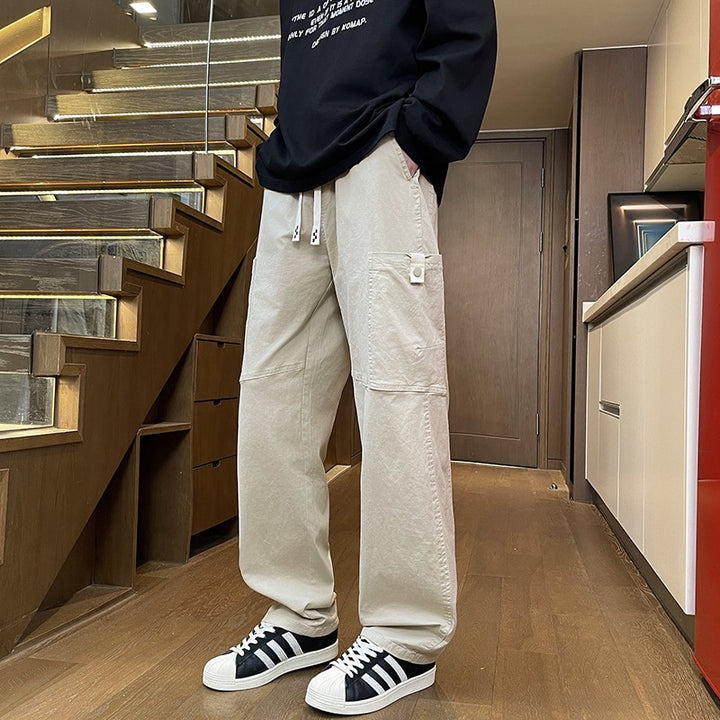 Herren Weite Cargo-Hose mit Thermofutter, Kordelbund & Utility-Taschen Echoarchiv