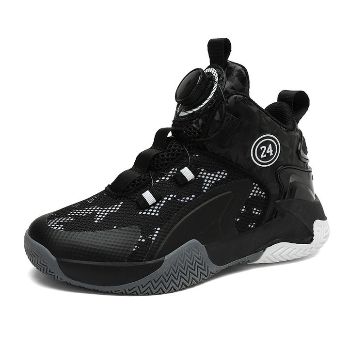 Unisex atmungsaktive Basket-Performance-Sneaker mit Drehverschluss, verstärkter Ferse und griffiger Profillaufsohle – Norré