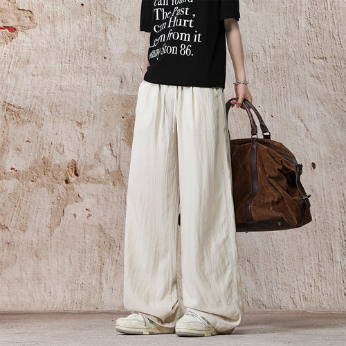 Unisex Weite Leinenoptik-Relaxhose mit Tunnelzugbund & extra weitem Bein Echoarchiv