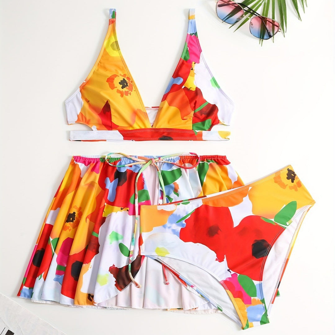 Damen Bikini-Set mit schickem Rock Echo Archiv