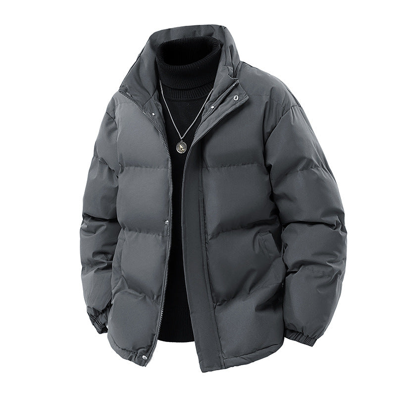 Herren Wattierte Oversize-Pufferjacke mit wasserabweisender Shell, hohem Stehkragen und verdecktem Reißverschluss Echo Archiv