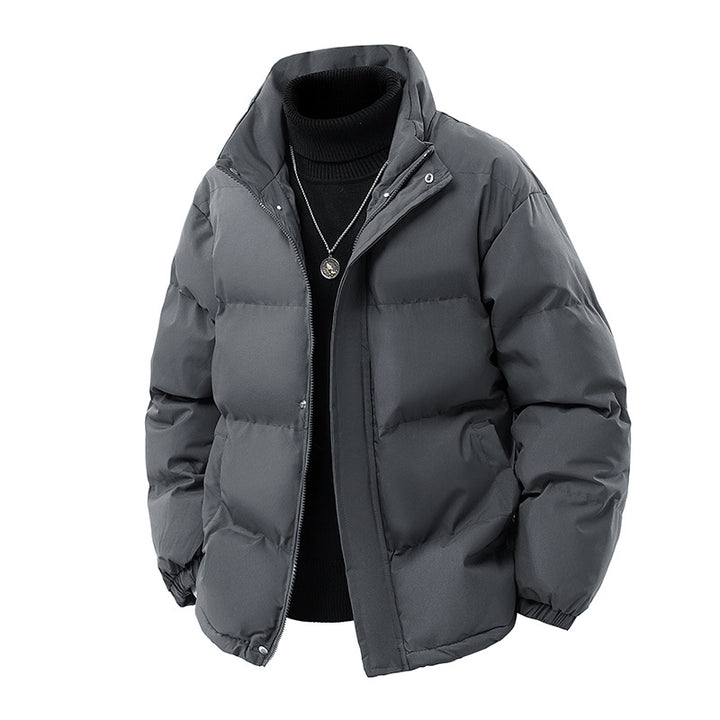 Herren Wattierte Oversize-Pufferjacke mit wasserabweisender Shell, hohem Stehkragen und verdecktem Reißverschluss Echo Archiv