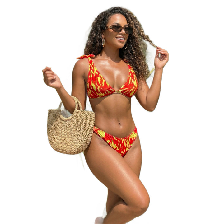 Damen Modischer Triangel-Bikini Echo Archiv